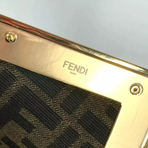 FENDI 8BP129 Crossbody Pochette first small 2WAY Shoulder Bag Clutch bag Crossbody Bags